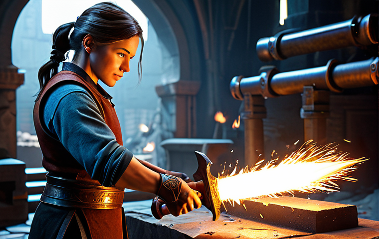 히트2 무과금 유저 생존법 - A group of friendly, fully clothed "HIT2" characters in casual adventurer attire, strategizing aroun...