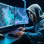 히트2 경험치 효율 계산기 - **Prompt:** A young adult male gamer, neatly dressed in a comfortable hoodie and jeans, sits at a mo...